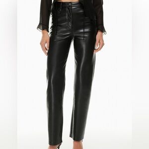 Aritzia Wilfred Melina Pant size 2 vegan leather